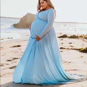 Baby Blue Maternity dress